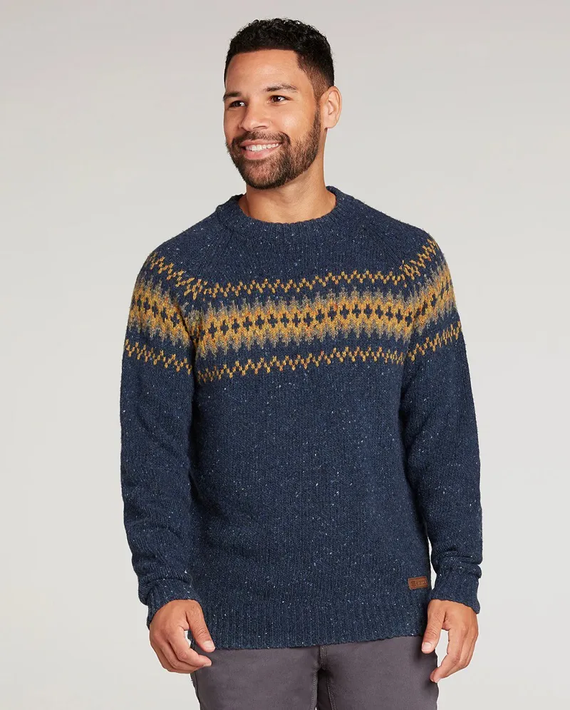 KANGTEGA Sherpa Crew Felpa Uomo In Lana Merino – Ispirata All'Himalaya, Leggera E Termica (Taglia L, Rathee)